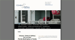 Desktop Screenshot of cohenanddepaul.com